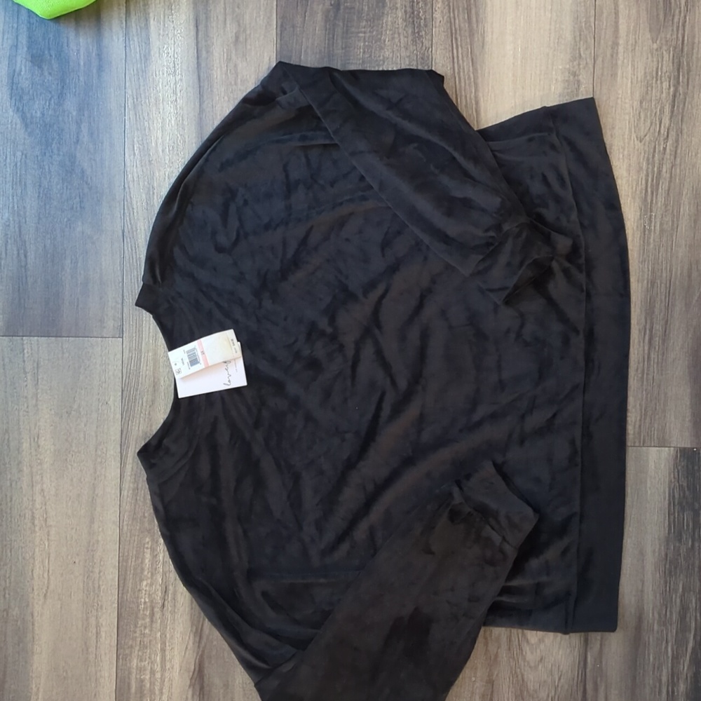 Love, Fire Black Sweater Plush Fleece